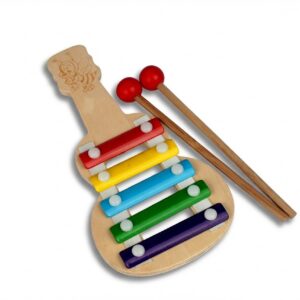 Wooden 6-Note Xylophone with Mallets 3